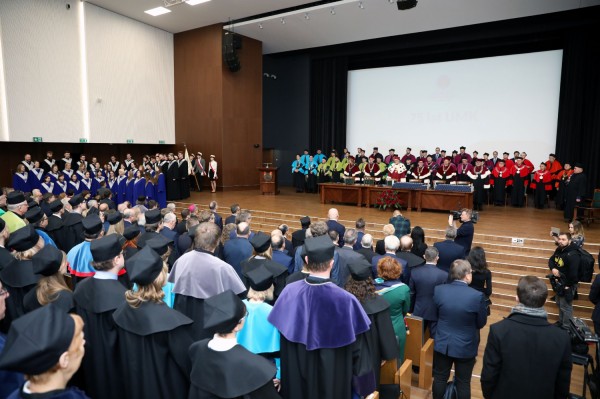 Święto Uniwersytetu (Aula UMK, toruńska starówka, 19.02.2020) [fot. Andrzej Romański]